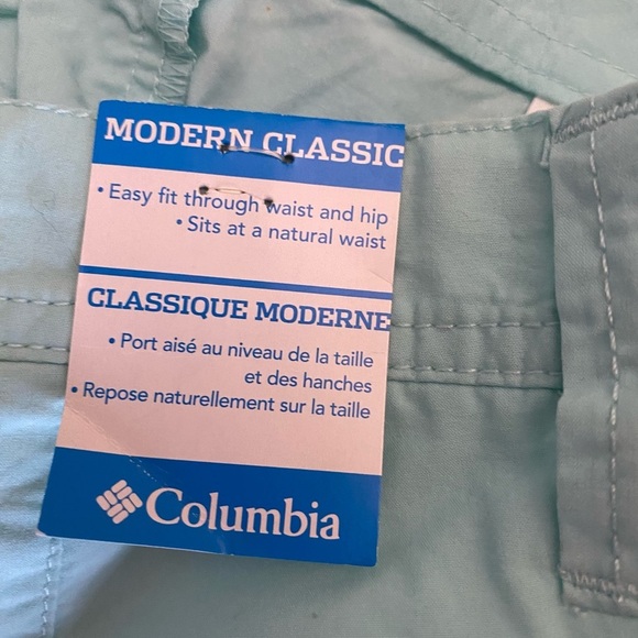 Columbia Men's Flat Front Shorts - Light Blue - Picture 10 of 10